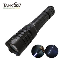 Tank007 1400m Powerful Rechargeable LED Laser Mosquito Repellent Flashlight - Powerful White Laser Beam High Performance LED Flashlight