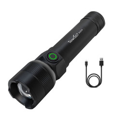 Tank007 KZ02 High Power Zoom Flashlight USB Rechargeable Flashlight LED Flashlight